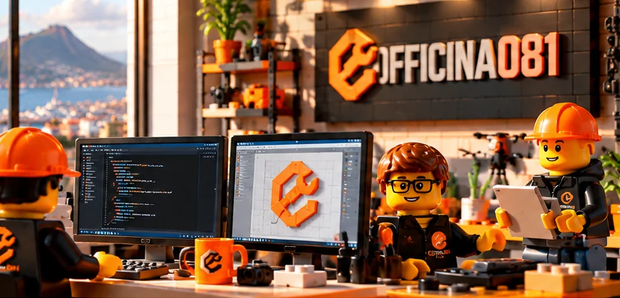 Un team LEGO al lavoro in uno studio digitale