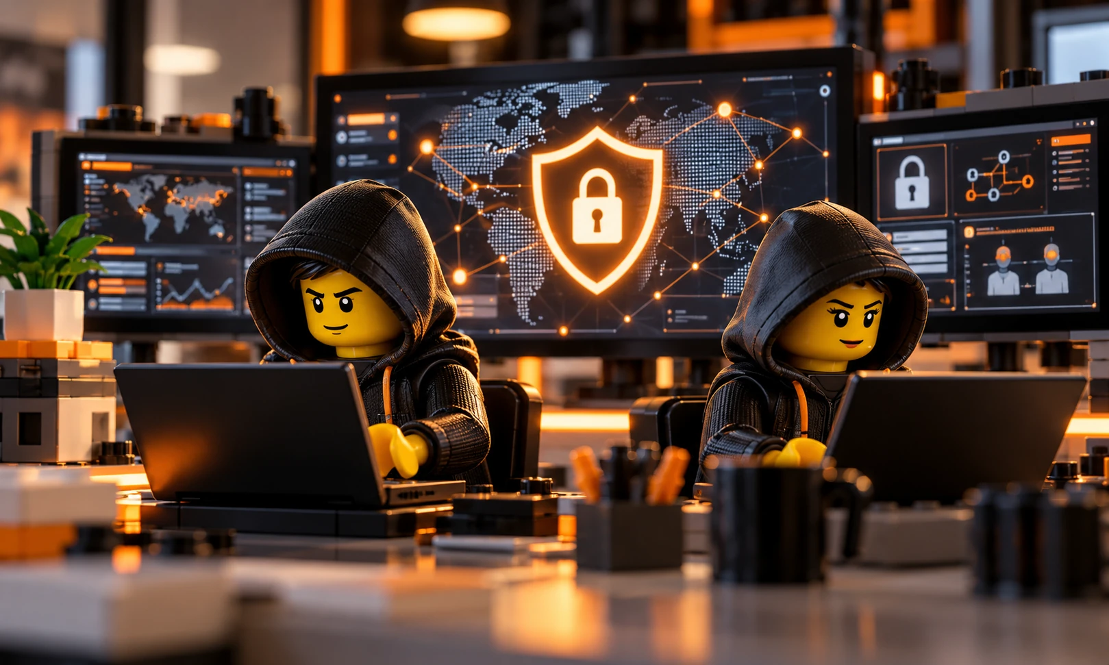 Servizio cybersecurity in stile LEGO