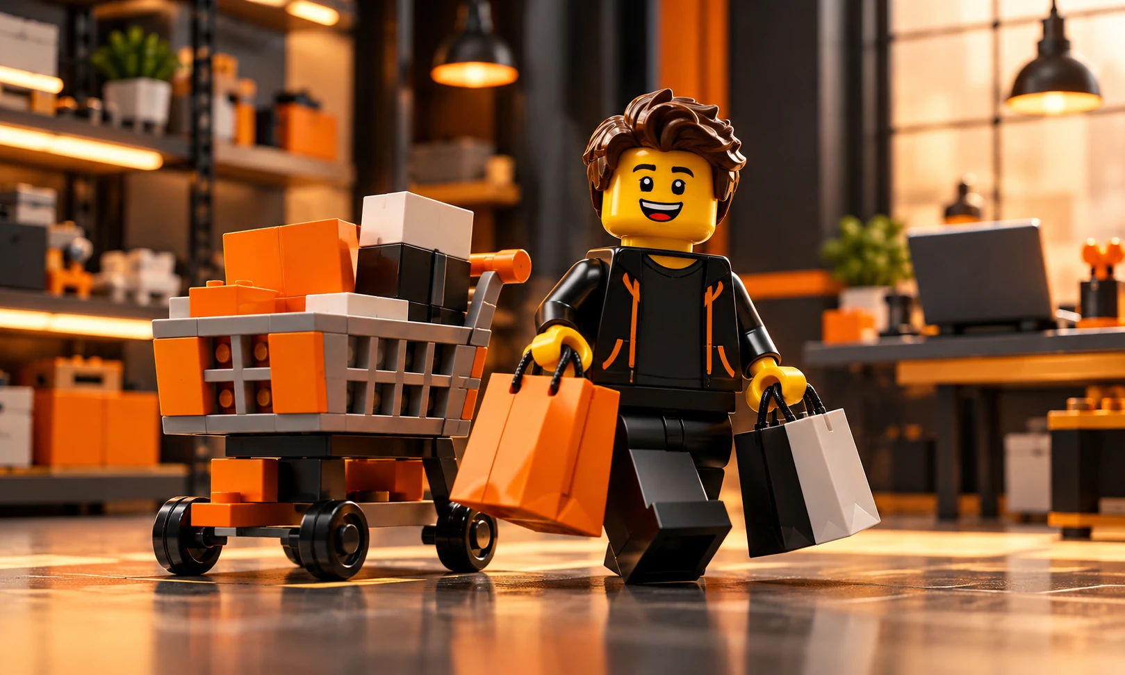 Servizio e-commerce in stile LEGO